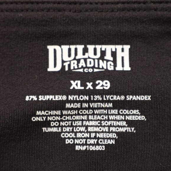 Duluth Trading Co Black Leggings with High Waistband and Stretchy Material - Picture 3 of 10